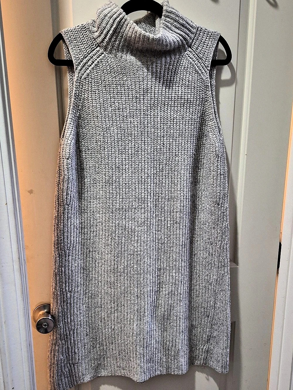 a new day Knit Cowl Neck Sweater Vest in Gray Size XL